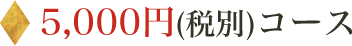 5,000円(税別)コース