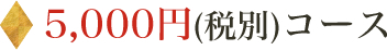 5,000円(税別)コース